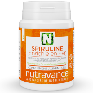 SPIRULINE enrichie en fer du laboratoire Nutravance