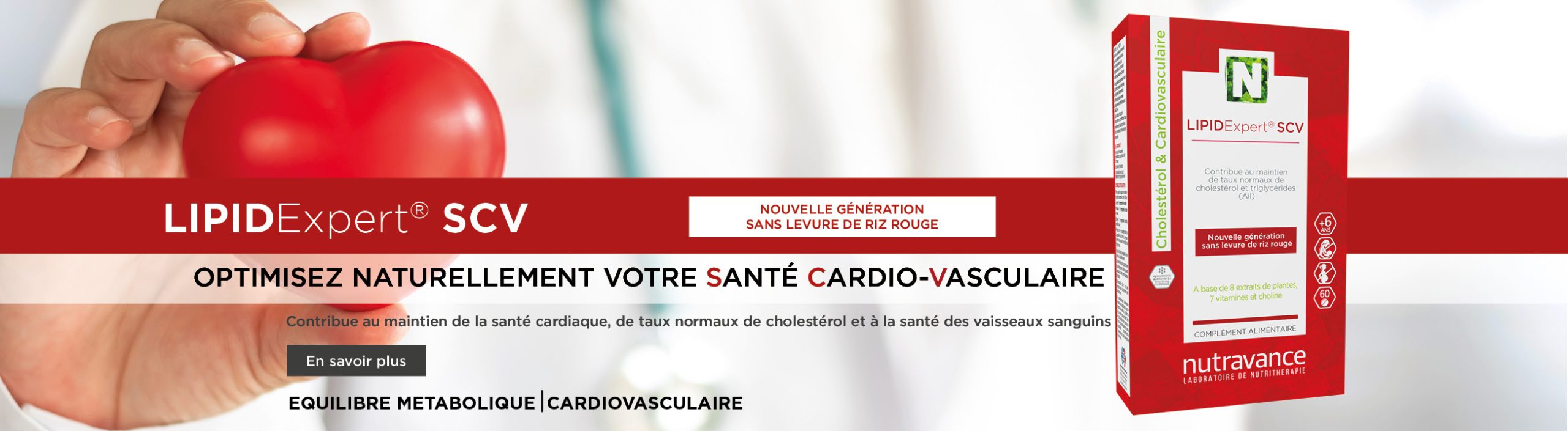Le complément alimentaire LIPIDExpert SCV pour des taux normaux de cholestérol et de triglycérides